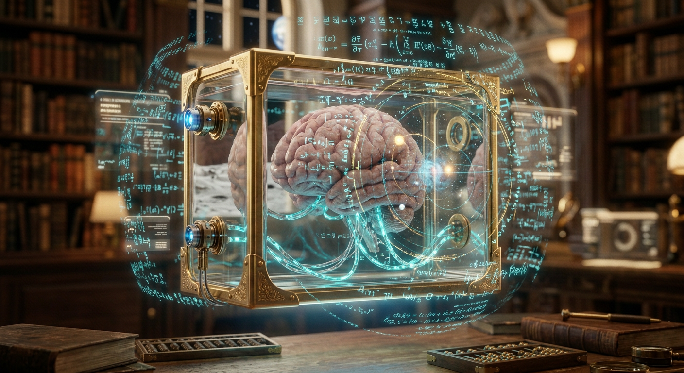Simon projetant des hologrammes de calcul